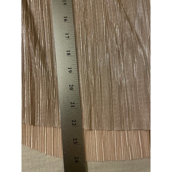 Lush Size Medium Women's Crinkle Shine Tank Top High Neck Casual Dressy - Picture 5 of 7